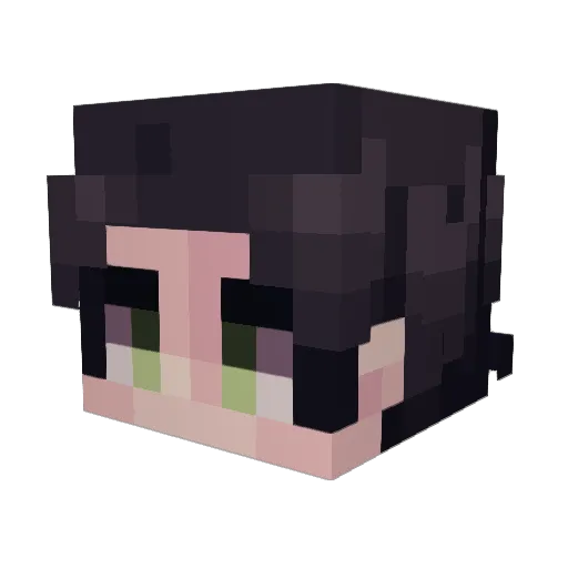 Nerd_Run Minecraft avatar head, 3D render