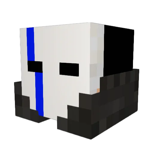 Nerdboard Minecraft avatar head, 3D render