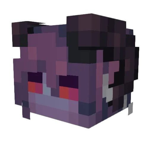 Nerdishness Minecraft avatar head, 3D render