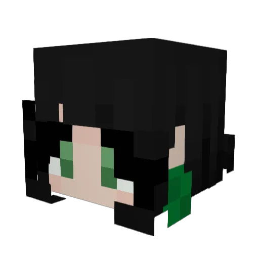 Nerdliest Minecraft avatar head, 3D render