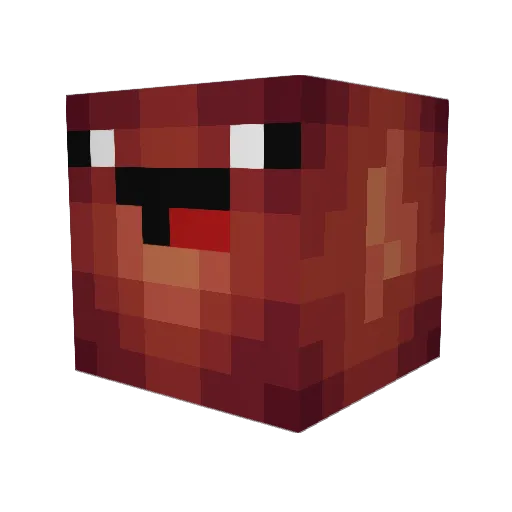Nerdstrosity Minecraft avatar head, 3D render