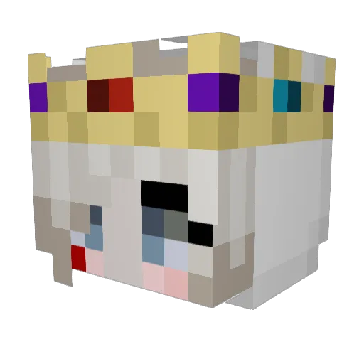 NerdyGamerArts Minecraft avatar head, 3D render