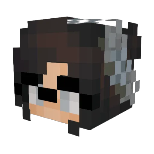 NerdyMaya1 Minecraft avatar head, 3D render