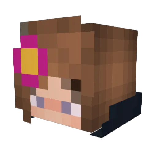 Nerdy_yY Minecraft avatar head, 3D render
