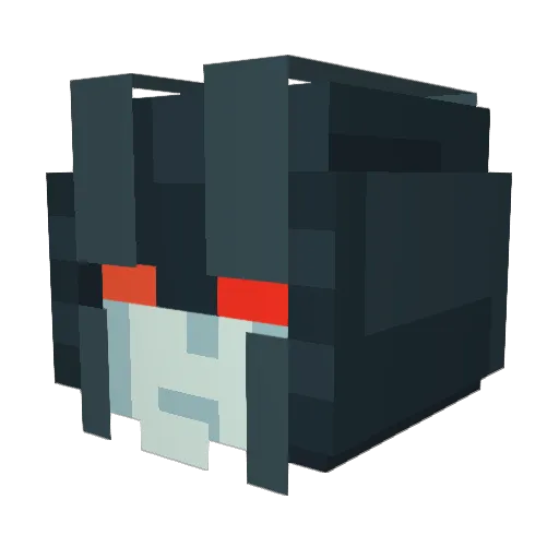 Nerdydoodler Minecraft avatar head, 3D render
