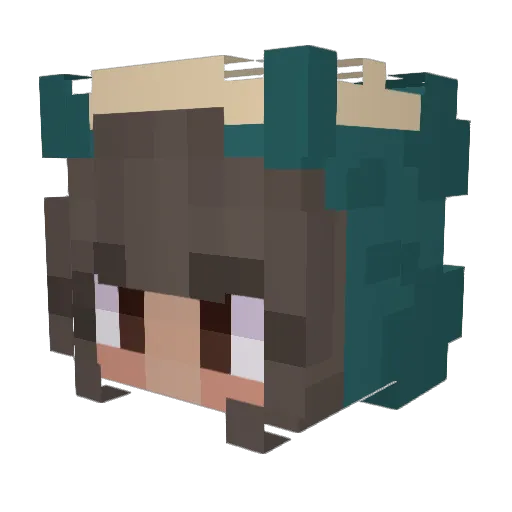Nerea2304 Minecraft avatar head, 3D render