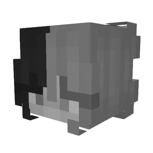 Nerear18 Minecraft avatar head, 3D render