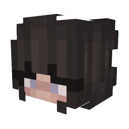 Nereeh Minecraft avatar head, 3D render