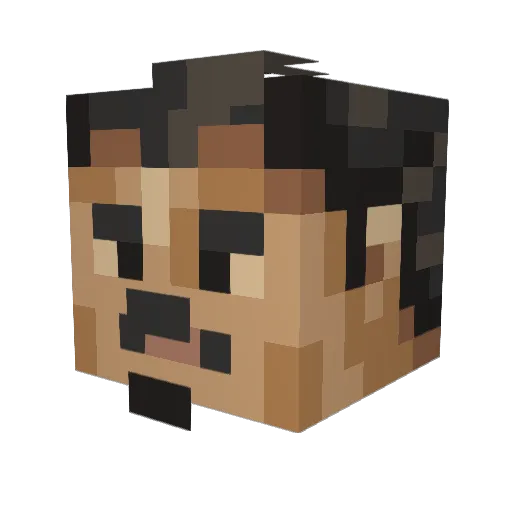 Nerex27 Minecraft avatar head, 3D render
