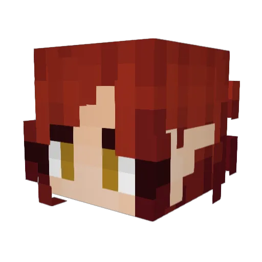 NerezzaRPG Minecraft avatar head, 3D render