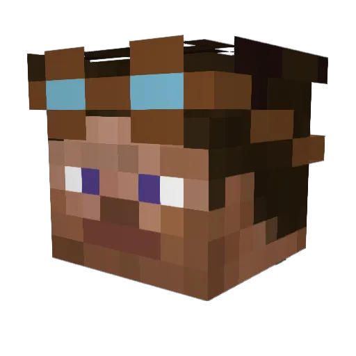 NerfEdgar Minecraft avatar head, 3D render