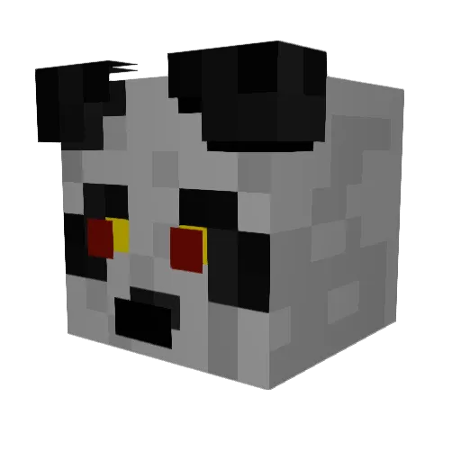 NerfSteve_ Minecraft avatar head, 3D render