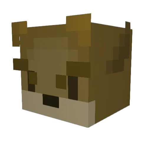 Nerfi_LP Minecraft avatar head, 3D render
