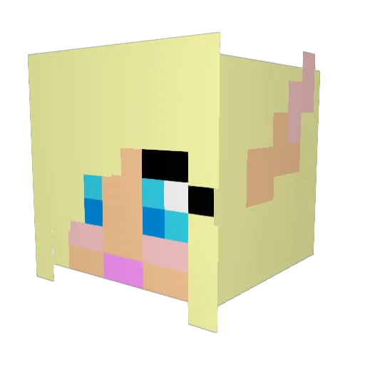 Nergaard Minecraft avatar head, 3D render