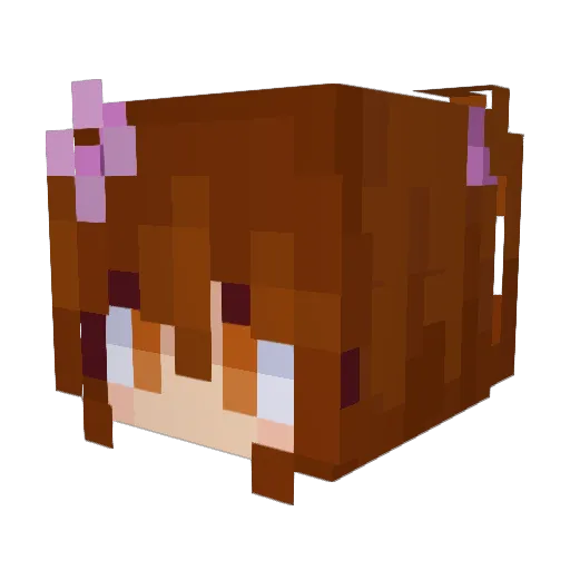 Nergaldaddy Minecraft avatar head, 3D render