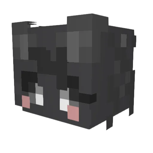 Nerhysy Minecraft avatar head, 3D render