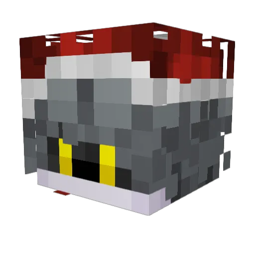 Neri_D Minecraft avatar head, 3D render