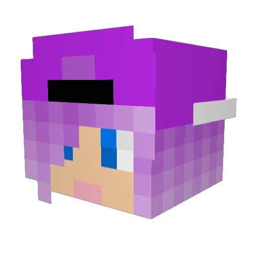 Nerijan Minecraft avatar head, 3D render