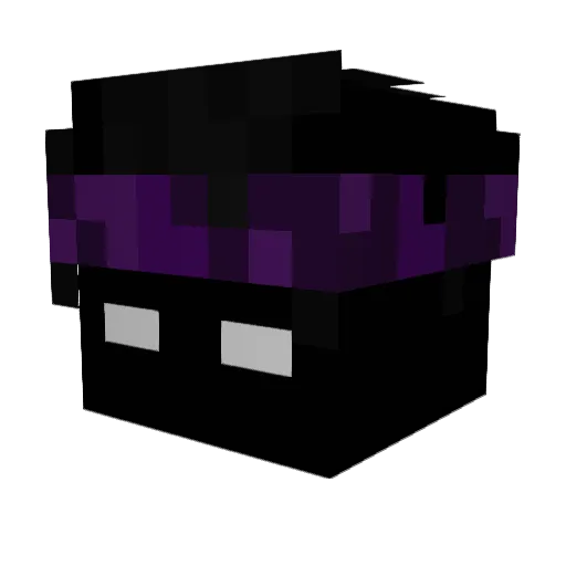 Neriuz Minecraft avatar head, 3D render