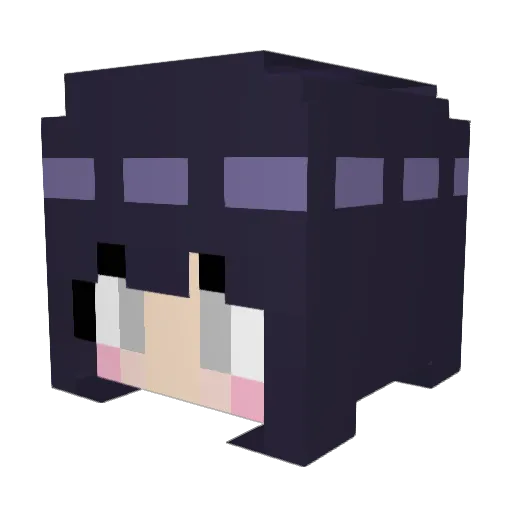Nerixd Minecraft avatar head, 3D render