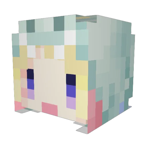 Nerizzler Minecraft avatar head, 3D render