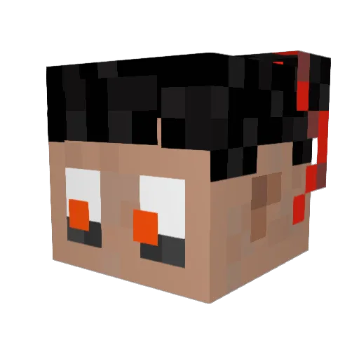 Nerklers17 Minecraft avatar head, 3D render