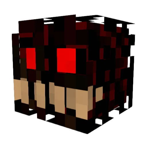 Nerkur Minecraft avatar head, 3D render