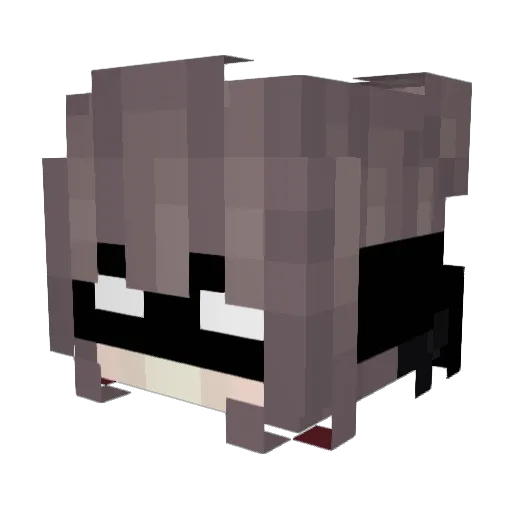 Nerna Minecraft avatar head, 3D render