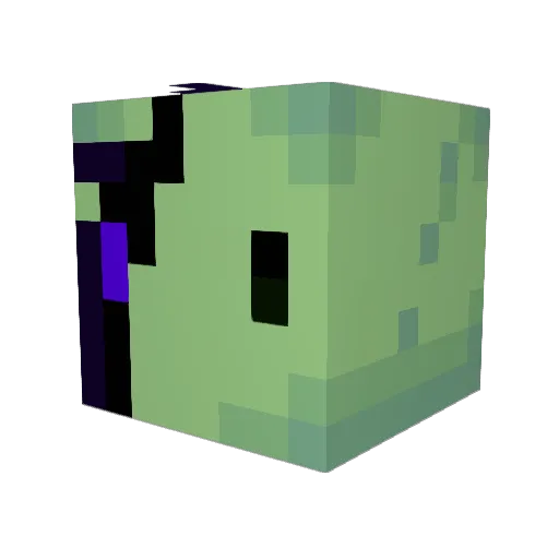 Nero1023 Minecraft avatar head, 3D render