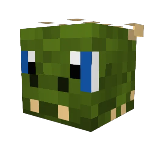 Nero1024 Minecraft avatar head, 3D render