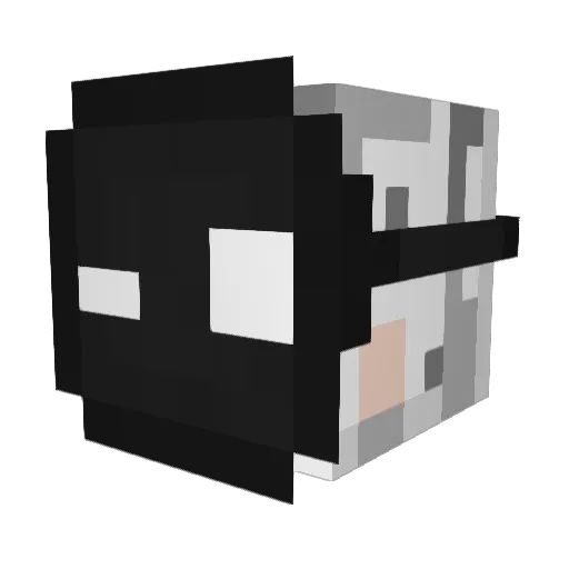 Nero13x Minecraft avatar head, 3D render