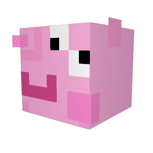 Nero3741 Minecraft avatar head, 3D render
