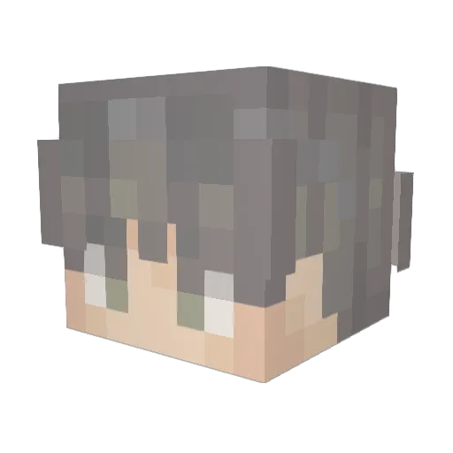 NeroHero19 Minecraft avatar head, 3D render