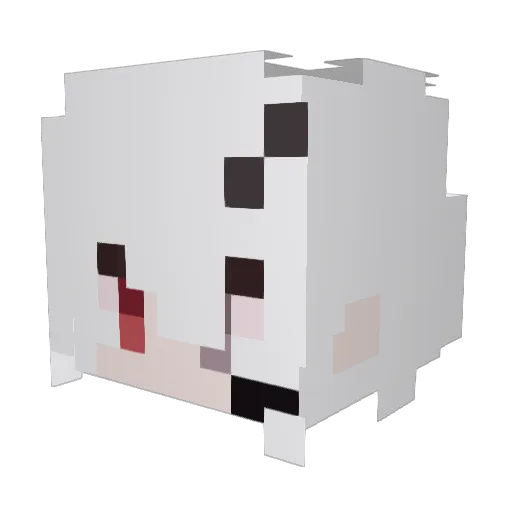 NeroKris Minecraft avatar head, 3D render