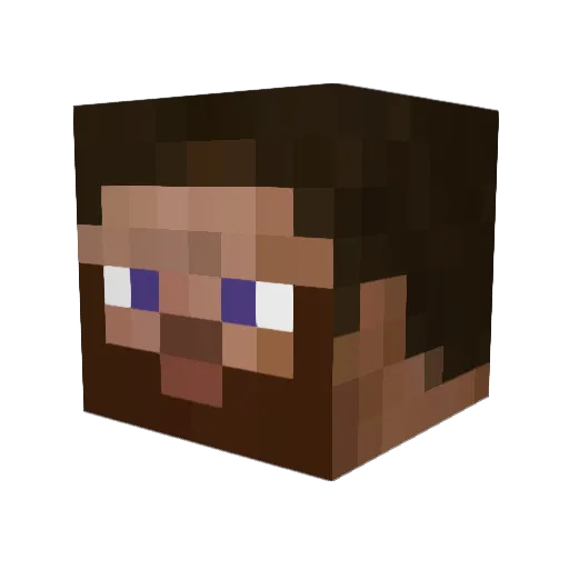 NeroPsionics Minecraft avatar head, 3D render