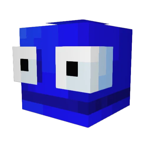 NeroSlash Minecraft avatar head, 3D render