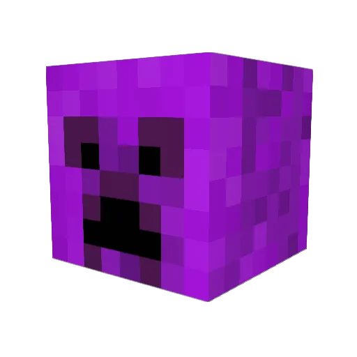 Nerogene Minecraft avatar head, 3D render