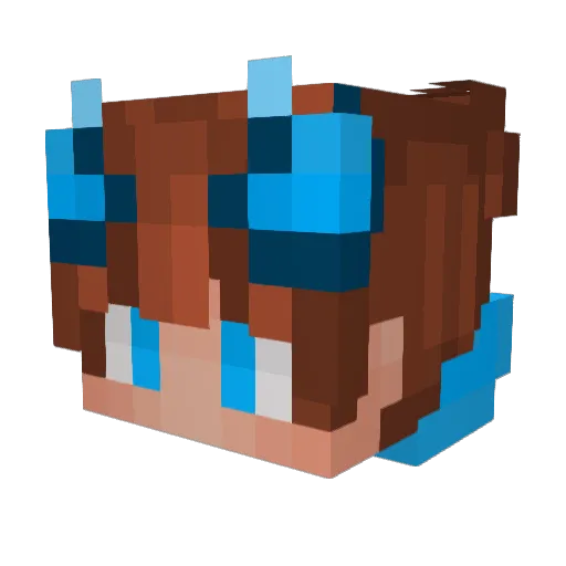 NeromDemo28 Minecraft avatar head, 3D render