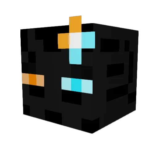 Neronova Minecraft avatar head, 3D render