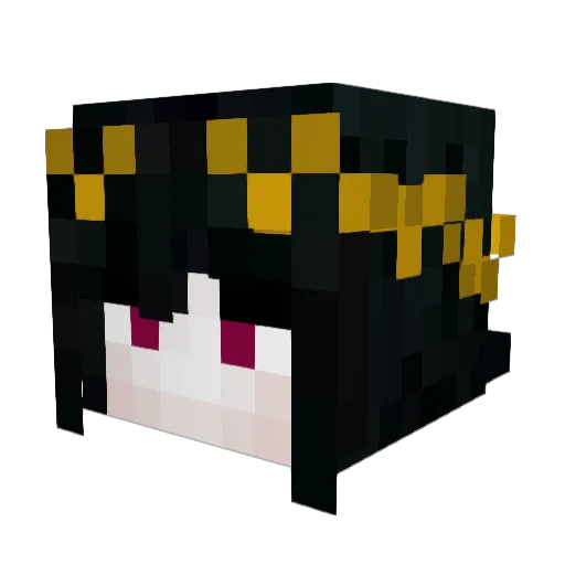NeroxMC_ Minecraft avatar head, 3D render