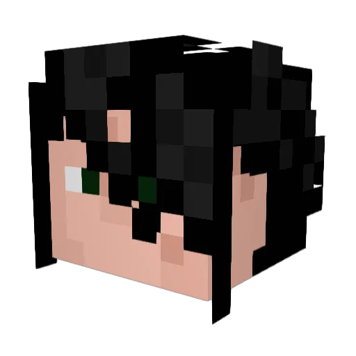 Neroxsx Minecraft avatar head, 3D render