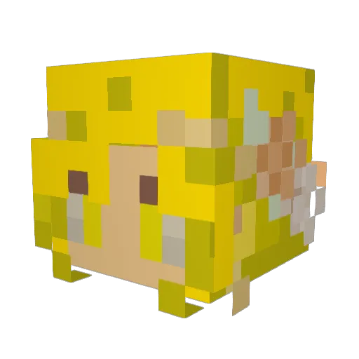 Nerrissa2000 Minecraft avatar head, 3D render