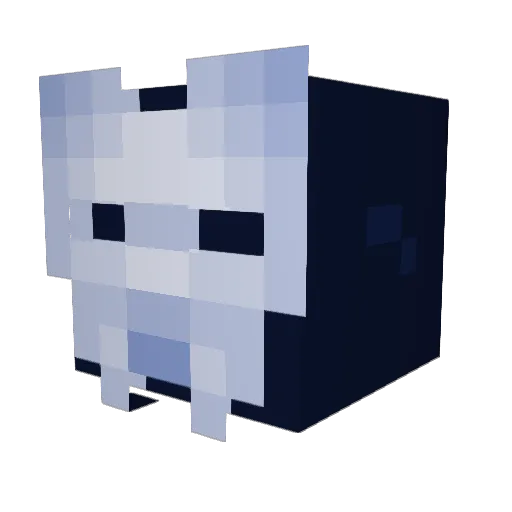 Nerruth Minecraft avatar head, 3D render