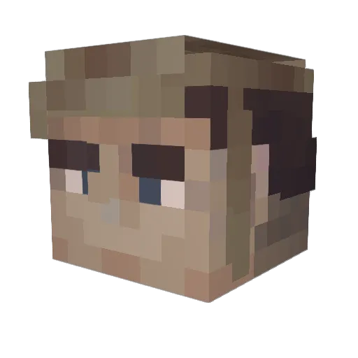 Nerthus97 Minecraft avatar head, 3D render