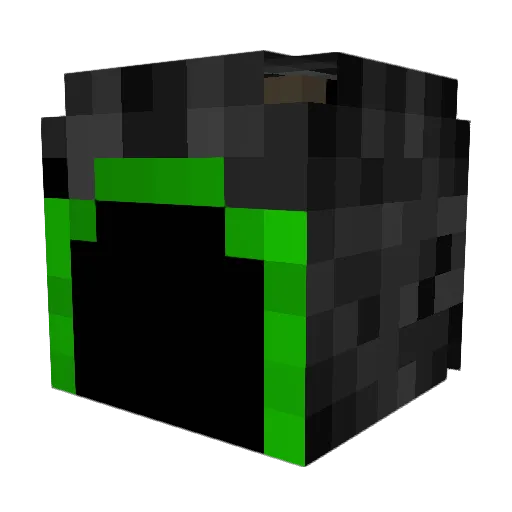 Nertzatron Minecraft avatar head, 3D render