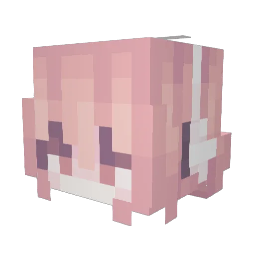 Neru_Enel Minecraft avatar head, 3D render