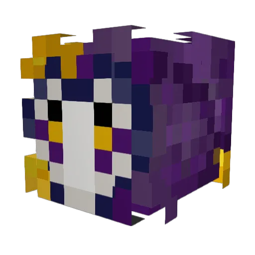Neru_leru Minecraft avatar head, 3D render