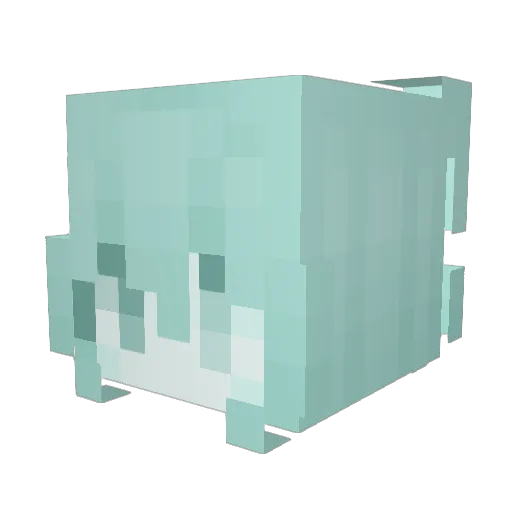 Neruru1224 Minecraft avatar head, 3D render