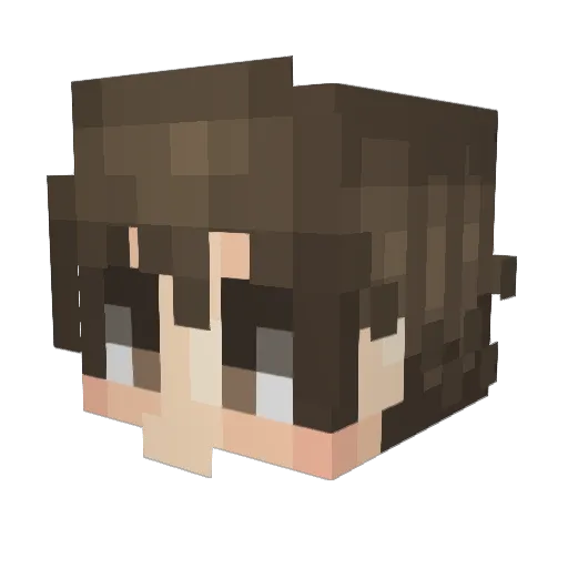 Nervall Minecraft avatar head, 3D render