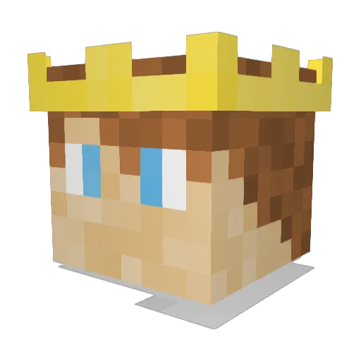 NerveSpecter Minecraft avatar head, 3D render